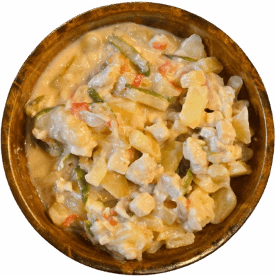 Kewa Datshi with Chicken - Bhutanese Food with Bhutan Kitchen