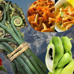 Seasonal Vegetable Dishes from Bhutan - Bhutan Kitchen Menu item