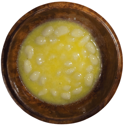 Bhatsa Makhu - Local Bhutanese wheat flour cavatelli with clarified butter - Bhutan Kitchen menu