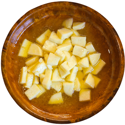 Cho-Gho Man-Ngo - Traditional Bhutanese Cheese Snack with Butter and Honey Bhutan Kitchen Menu