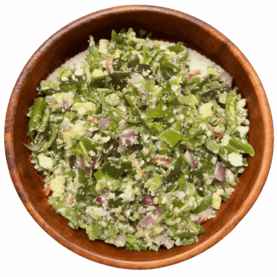 Green Chilli Ezay with Cheese - Bhutan Kitchen menu