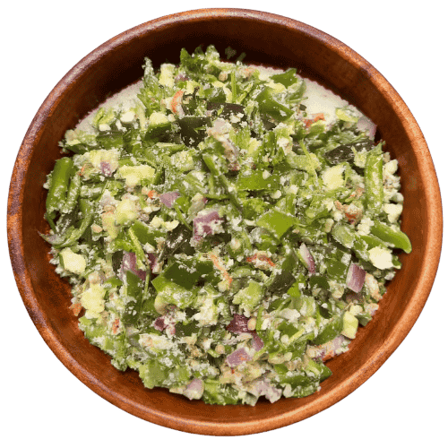 Green Chilli Ezay with Cheese - Bhutan Kitchen menu