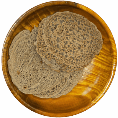 Khulay Bhutanese savory, hot, thick buckwheat pancakes (3 pieces) - Bhutan Kitchen Menu item