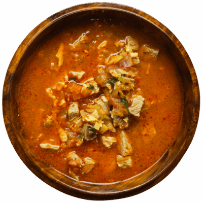 Nosha Tshoem - Traditional beef stew with green chili - Bhutan Kitchen Menu item