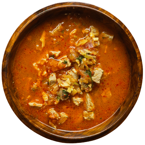 Nosha Tshoem - Traditional beef stew with green chili - Bhutan Kitchen Menu item