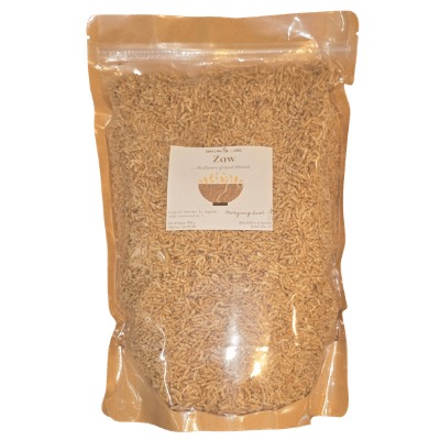 Zaw - Bhutanese roasted rice snack for sale at Bhutan Kitchen Bangkok